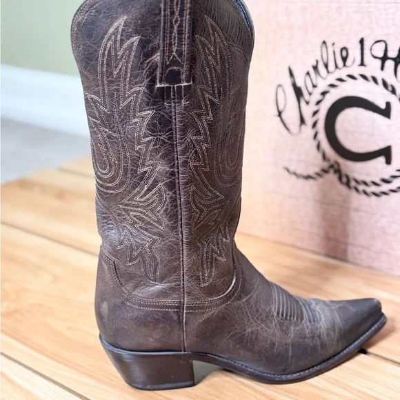 *New Price* Charlie 1 Horse/Lucchese Mad Dog Calf High Cowboy Western Boots Sz 7 - Picture 3 of 4